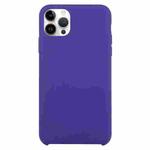 Solid Silicone Phone Case For iPhone 15 Pro(Dark Purple)