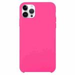 Solid Silicone Phone Case For iPhone 15 Pro(Rose Red)