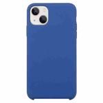 Solid Silicone Phone Case For iPhone 15 Plus(Blue)