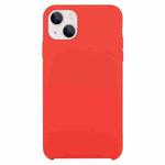 Solid Silicone Phone Case For iPhone 15 Plus(Red)