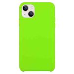 Solid Silicone Phone Case For iPhone 15 Plus(Light Green)