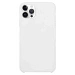 For iPhone 16 Pro Max Solid Silicone Phone Case(White)