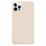 For iPhone 16 Pro Max Solid Silicone Phone Case(Beige)