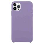 For iPhone 16 Pro Max Solid Silicone Phone Case(Purple)