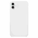 For iPhone 16 Plus Solid Silicone Phone Case(White)