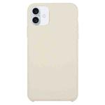 For iPhone 16 Plus Solid Silicone Phone Case(Beige)