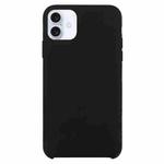 For iPhone 16 Plus Solid Silicone Phone Case(Black)