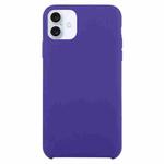 For iPhone 16 Solid Silicone Phone Case(Dark Purple)