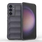 For Samsung Galaxy S23 FE 5G Magic Shield TPU + Flannel Phone Case(Dark Grey)