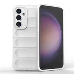 For Samsung Galaxy S23 FE 5G Magic Shield TPU + Flannel Phone Case(White)