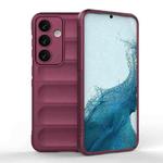 For Samsung Galaxy S24 5G Magic Shield TPU + Flannel Phone Case(Wine Red)