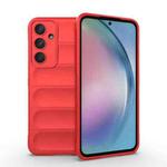 For Samsung Galaxy A55 5G Magic Shield TPU + Flannel Phone Case(Red)
