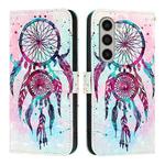 For Samsung Galaxy Z Fold6 3D Painting Horizontal Flip Leather Phone Case(Color Drop Wind Chimes)