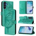 For Samsung Galaxy A17 5G Embossed Butterfly Leather Phone Case(Green)