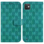 For Wiko Y82 Double 8-shaped Embossed Leather Phone Case(Green)