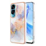 For Honor 90 Lite 5G Electroplating IMD TPU Phone Case(White Marble)