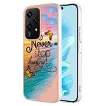 For Honor 200 Lite Global Electroplating IMD TPU Phone Case(Dream Butterfly)