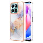 For Honor X6b Electroplating IMD TPU Phone Case(White Marble)