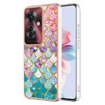 For OPPO Reno11 F 5G Global Electroplating IMD TPU Phone Case(Colorful Scales)