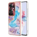 For OPPO Reno11 F 5G Global Electroplating IMD TPU Phone Case(Blue Marble)