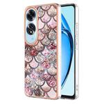 For OPPO A60 Electroplating IMD TPU Phone Case(Pink Scales)