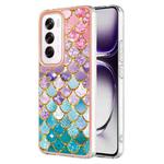 For OPPO Reno12 Global Electroplating IMD TPU Phone Case(Colorful Scales)