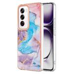 For OPPO Reno12 Global Electroplating IMD TPU Phone Case(Blue Marble)