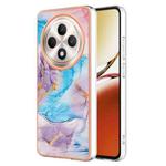 For OPPO Reno12 F 5G Electroplating IMD TPU Phone Case(Blue Marble)