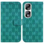 For Honor X5 Double 8-shaped Embossed Leather Phone Case(Green)