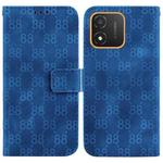 For Honor 80 SE Double 8-shaped Embossed Leather Phone Case(Blue)