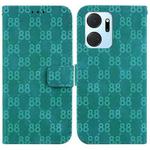 For Honor 80 Pro Double 8-shaped Embossed Leather Phone Case(Green)