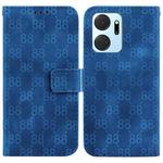 For Honor 80 Pro Double 8-shaped Embossed Leather Phone Case(Blue)