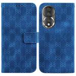 For Honor X9 / X9 5G Double 8-shaped Embossed Leather Phone Case(Blue)