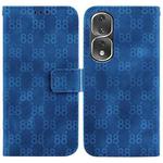 For Honor 70 Double 8-shaped Embossed Leather Phone Case(Blue)