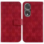 For Honor 70 Double 8-shaped Embossed Leather Phone Case(Red)