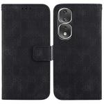 For Honor 70 Double 8-shaped Embossed Leather Phone Case(Black)