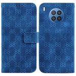 For Honor 50 Lite / Huawei nova 8i Double 8-shaped Embossed Leather Phone Case(Blue)