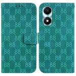 For Honor X5 Plus / Play 40C Double 8-shaped Embossed Leather Phone Case(Green)