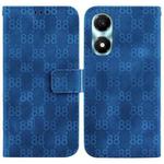 For Honor X5 Plus / Play 40C Double 8-shaped Embossed Leather Phone Case(Blue)