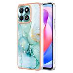 For Honor X6b Electroplating Marble Dual-side IMD Phone Case(Green 003)