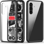 For Samsung Galaxy A34 5G Transparent Shockproof TPU Phone Case(Black)