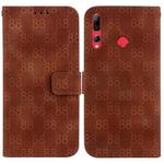 For Huawei P Smart Z / Y9 Prime 2019 Double 8-shaped Embossed Leather Phone Case(Brown)