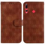 For Huawei P Smart+ 2019 / Enjoy 9s Double 8-shaped Embossed Leather Phone Case(Brown)