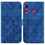 For Huawei P Smart+ 2019 / Enjoy 9s Double 8-shaped Embossed Leather Phone Case(Blue)