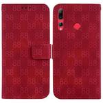 For Huawei P Smart+ 2019 / Enjoy 9s Double 8-shaped Embossed Leather Phone Case(Red)