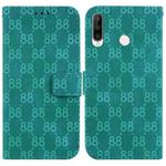 For Huawei P30 lite / nova 4e Double 8-shaped Embossed Leather Phone Case(Green)