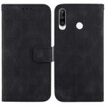 For Huawei P30 lite / nova 4e Double 8-shaped Embossed Leather Phone Case(Black)