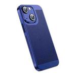 For iPhone 14 Ice Sense Heat Dissipation Electroplating PC Phone Case(Navy Blue)