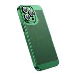 For iPhone 14 Pro Max Ice Sense Heat Dissipation Electroplating PC Phone Case(Green)