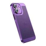 For iPhone 12 Ice Sense Heat Dissipation Electroplating PC Phone Case(Purple)